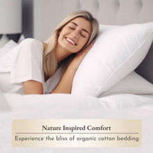 Load image into Gallery viewer, 100% Organic Cotton Percale Twin Sheet Set - Floral Print, Deep Pocket Design