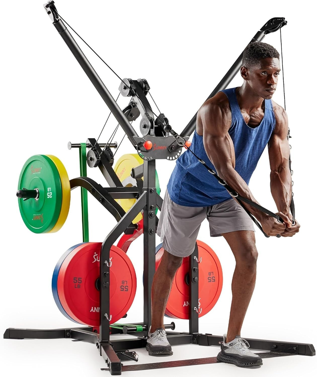 Heavy-Duty Alloy Steel Home Gym with Bi-Directional Arms - Safely Train Anytime