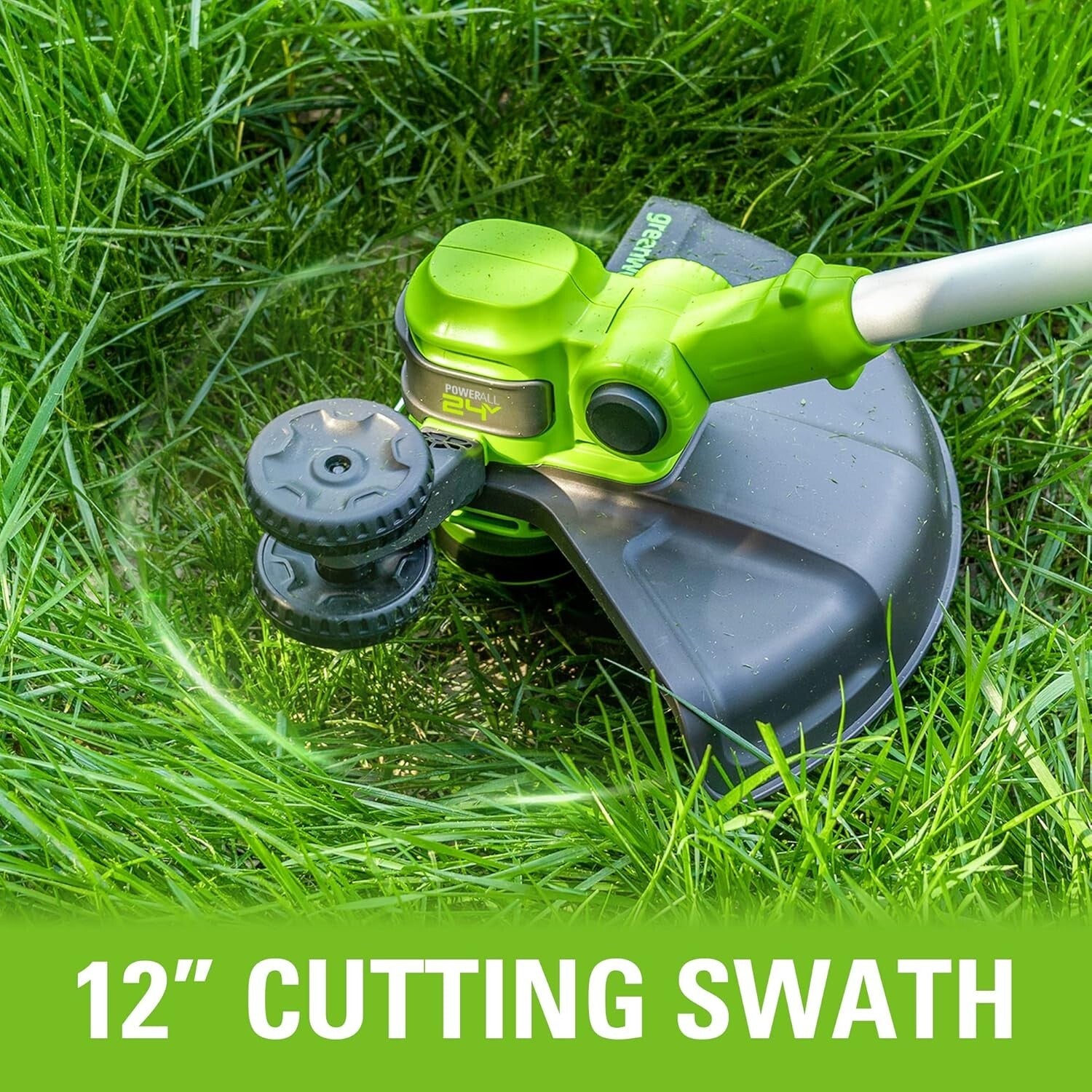 All-in-One 24V Lawn Care Combo: 12” String Trimmer and Blower with Accessories