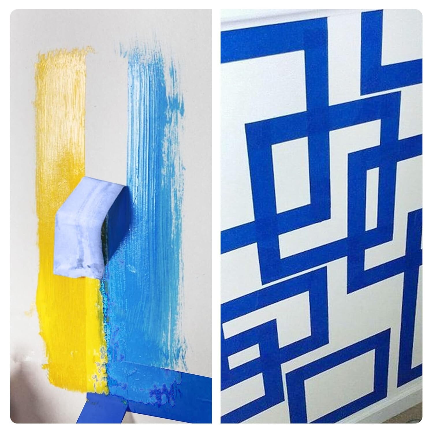 Blue Crepe Paper Painters Tape - Easy Tear, UV Resistant for Precise Painting