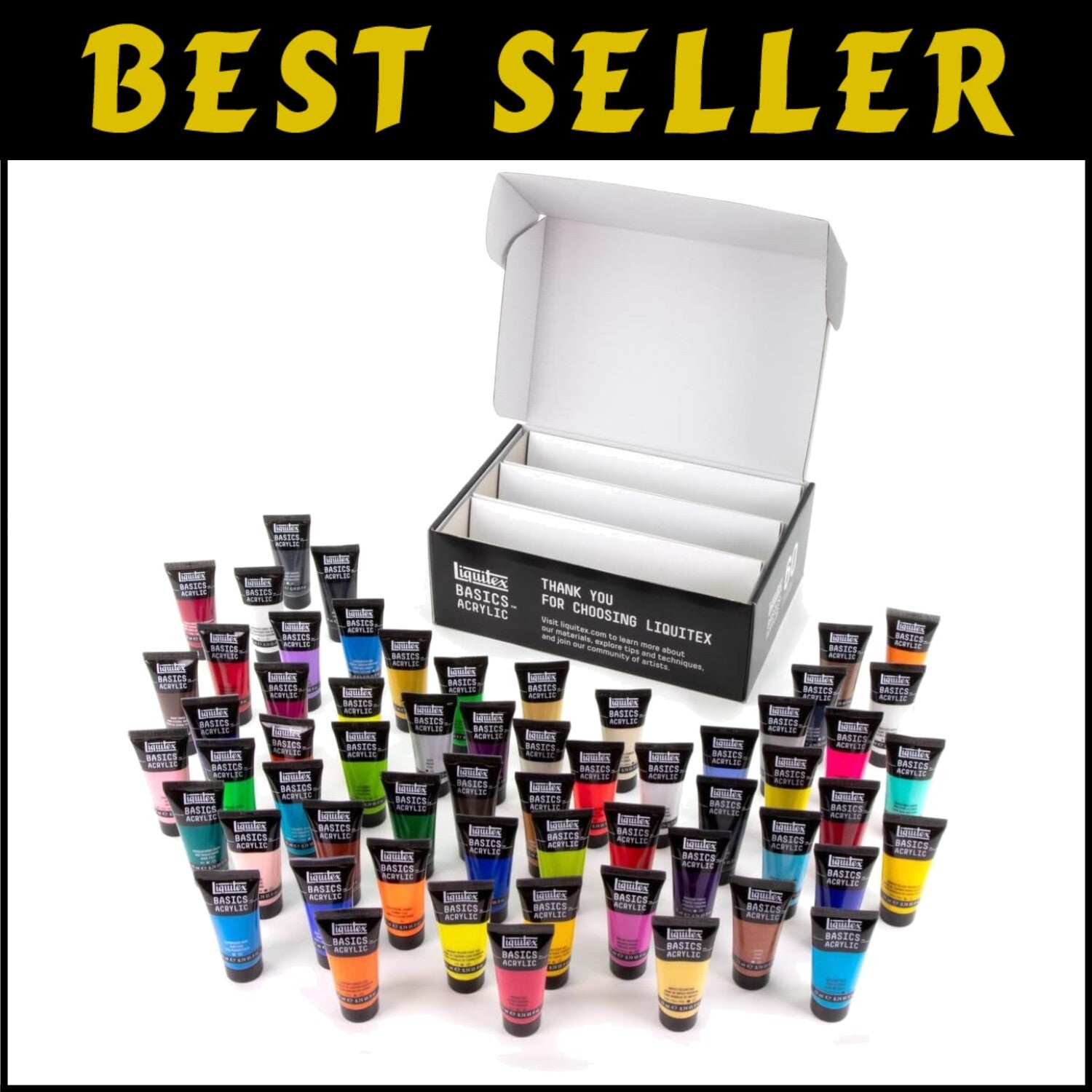 Affordable 60 x 22ml Acrylic Paint Tubes - Ideal for Students and Hobbyists