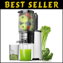 Load image into Gallery viewer, Elegant 5.8" Chute Juice Extractor with 400W Power for Whole Fruits &amp; Veggies