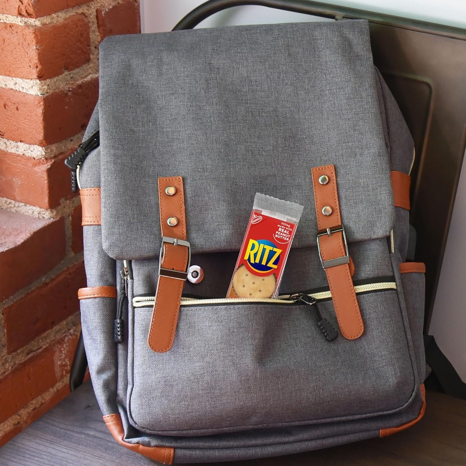 Convenient 112-Pack Peanut Butter Sandwich Crackers - Perfect On-the-Go Snack