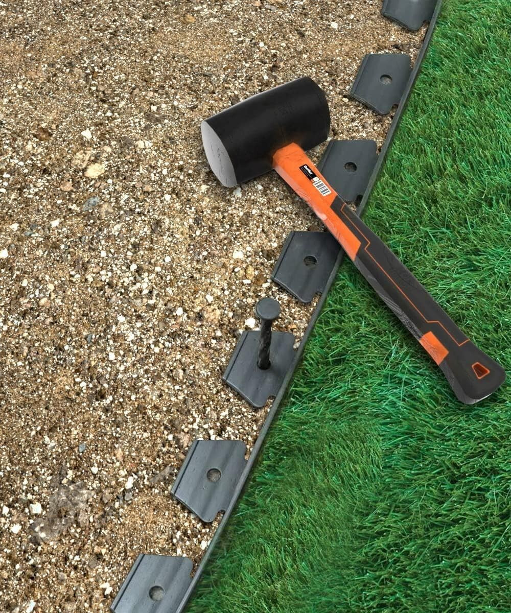 Weather-Resistant 8-Inch Plastic Spiral Stakes for Weed Barrier and Pet Fencing