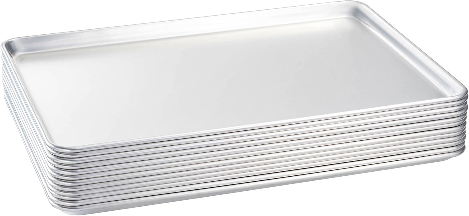 Professional-Grade 12 Pack Aluminum Sheet Pan 18 x 26 - Satisfaction Guaranteed