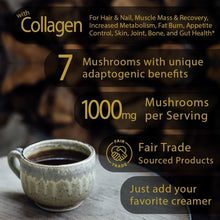 Load image into Gallery viewer, Nourishing Organic Mushroom Coffee with Collagen - 30 Servings of Pure Bliss