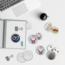 Load image into Gallery viewer, 58mm Round Badge Button Supplies - 200 Sets with Film &amp; Blank Paper Included