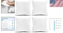 Load image into Gallery viewer, Decorative 24x24 Outdoor Pillow Inserts - 4 Pack Microfiber for Style &amp; Comfort