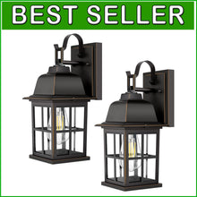 Load image into Gallery viewer, Stylish Outdoor Wall Sconces with E26 Socket - Waterproof &amp; Energy Efficient