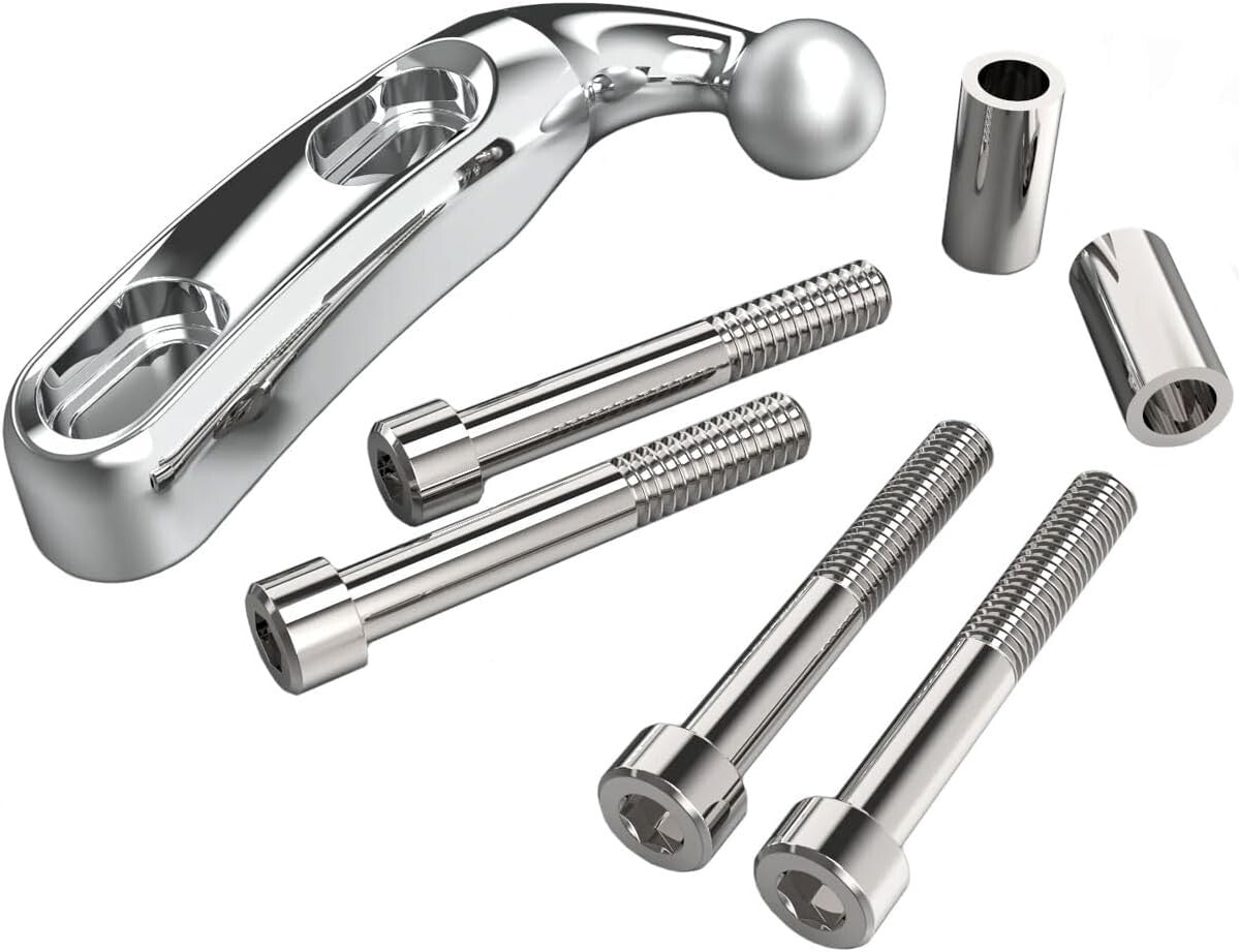 Adjustable Chrome-Plated Drink Holder for Motorcycle - Secure & Scratch-Free