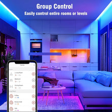 Load image into Gallery viewer, Zigbee LED Strip Lights 16.4ft Starter Kit - RGBW Smart &amp; Voice-Controlled