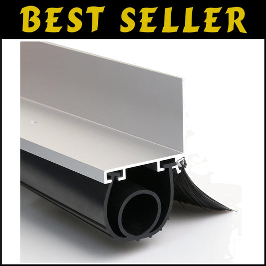 Adjustable Universal Garage Door Weatherproofing KIt - Rubber & Aluminum Parts