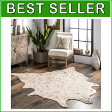 Load image into Gallery viewer, Elegant 4x5 Animal Print Area Rug - Durable &amp; Perfect for Modern Interiors