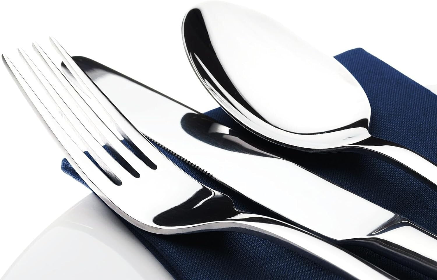Modern 40-Piece Silverware Set for 8 - Perfect Gift for Weddings & Housewarmings