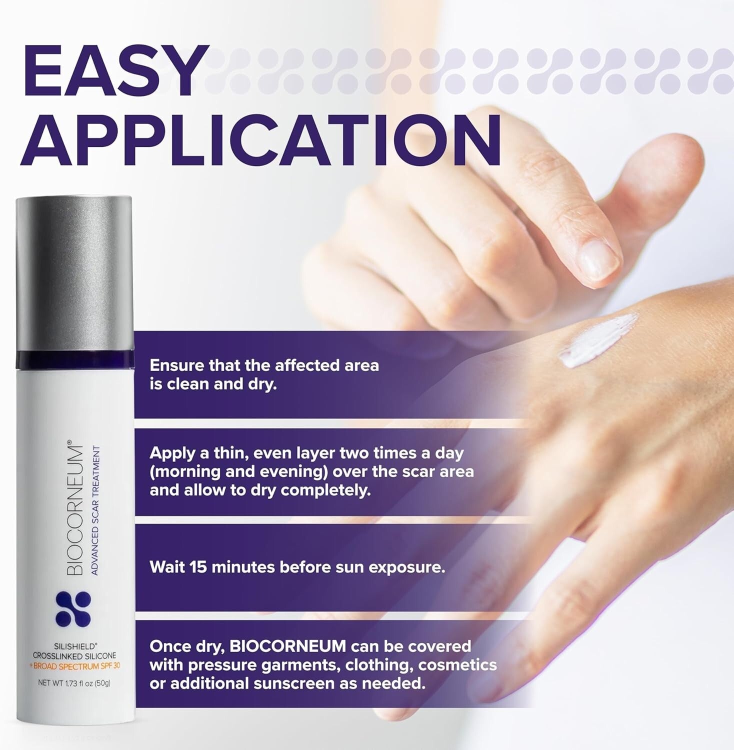 Water-Resistant Advanced Scar Solution with SPF 30 - Quick Results in 60 Days