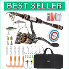Load image into Gallery viewer, Premium 8.86ft Telescopic Fishing Rod and Reel Combo - Ideal Gift for Anglers