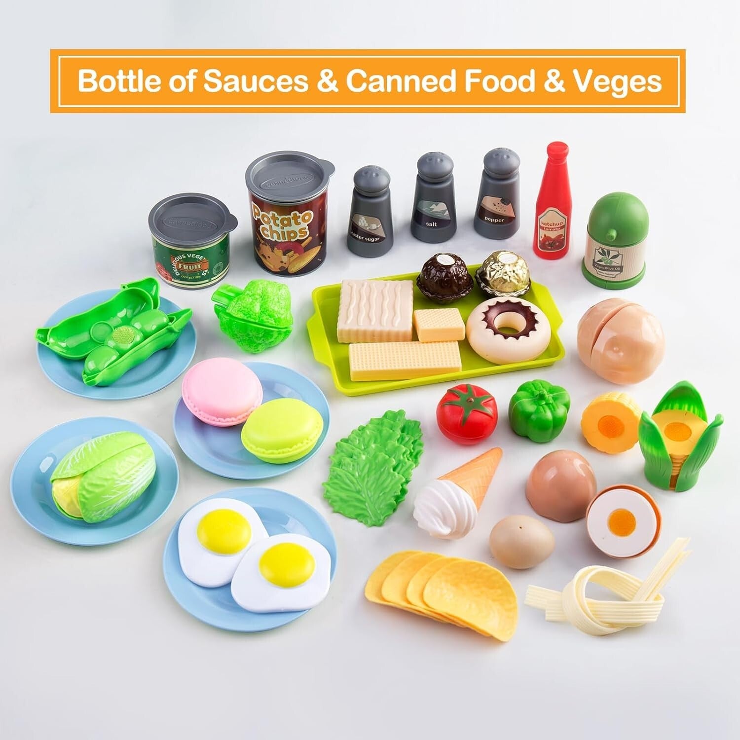 Deluxe 150-Pc Kitchen Play Kit - Toddler Cooking Set with Accessories & Baskets