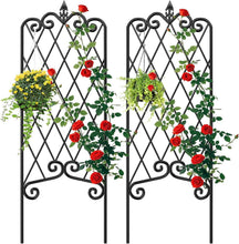 Load image into Gallery viewer, Weather-Resistant Metal Trellis Set | Ideal for Lush Vertical Gardens &amp; Fencing