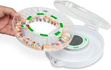 Load image into Gallery viewer, User-Friendly Pill Dispenser with 28-Day Capacity &amp; Adjustable Alert Settings