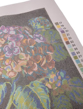 Load image into Gallery viewer, Stunning Blooming Hydrangea Needlepoint Craft Kit - Complete with Instructions