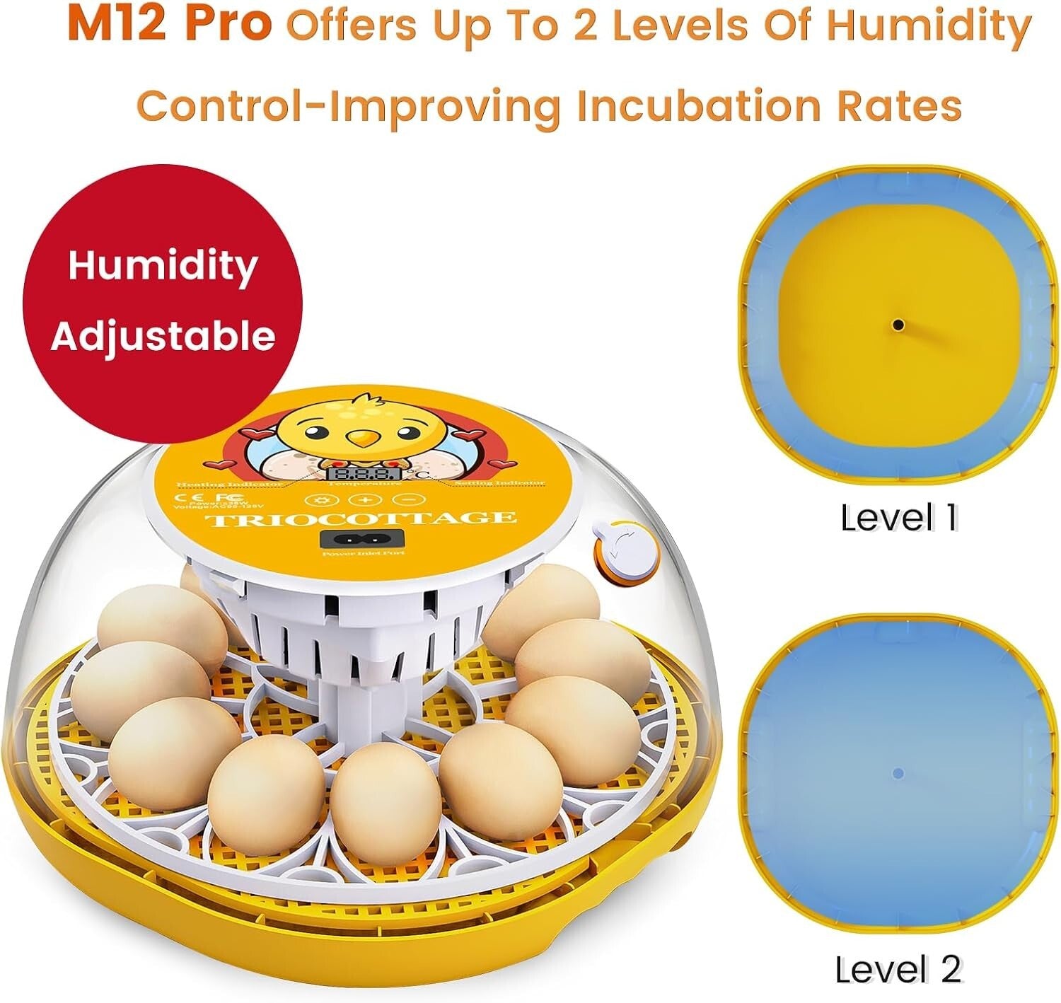 Ultimate Automatic Egg Incubator with Humidity Control for Chickens & Quail