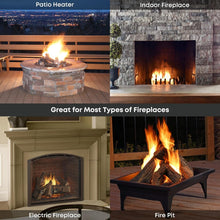 Load image into Gallery viewer, Versatile Ceramic Gas Logs - Safe 10-Piece Set for Indoor and Outdoor Fireplaces