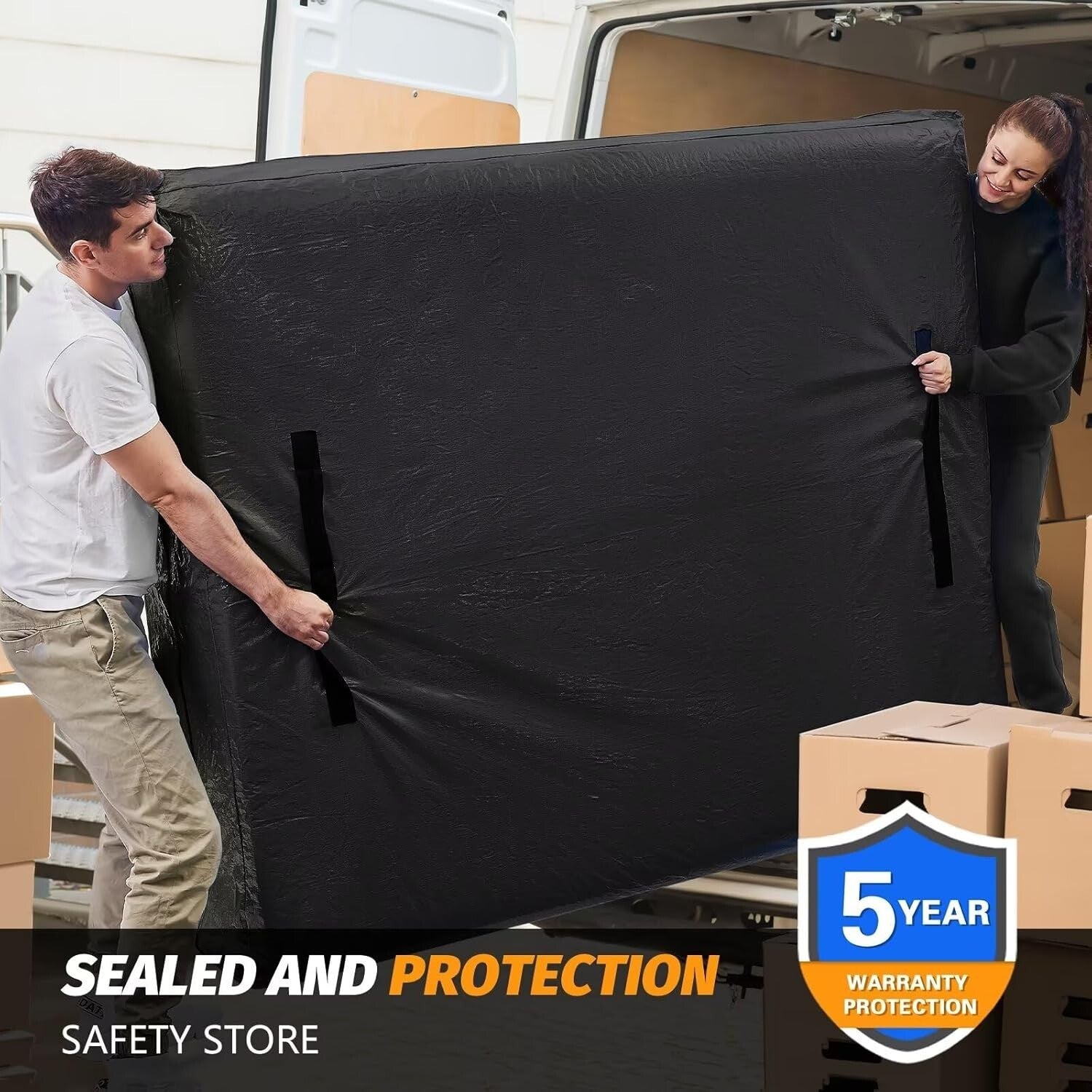 Extra Thick Waterproof Mattress Cover with Double Zippers - Full Size Protection