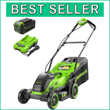 Load image into Gallery viewer, Powerful 40V 14'' Push Mower - Includes 4.0Ah Battery &amp; Charger, 3 Year Warranty