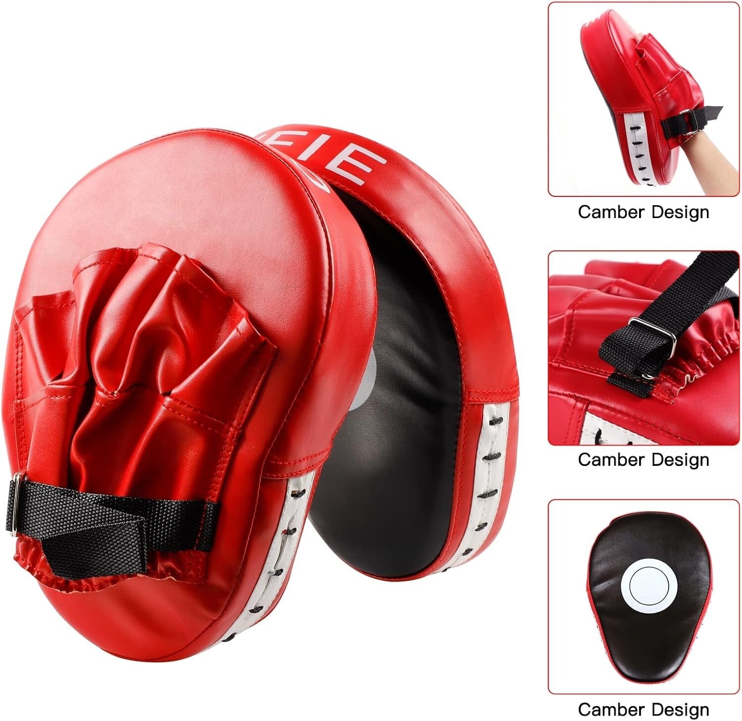 5-Piece Kids Boxing Training Set - Leather Mitts & Kick Pads for Safety & Fun