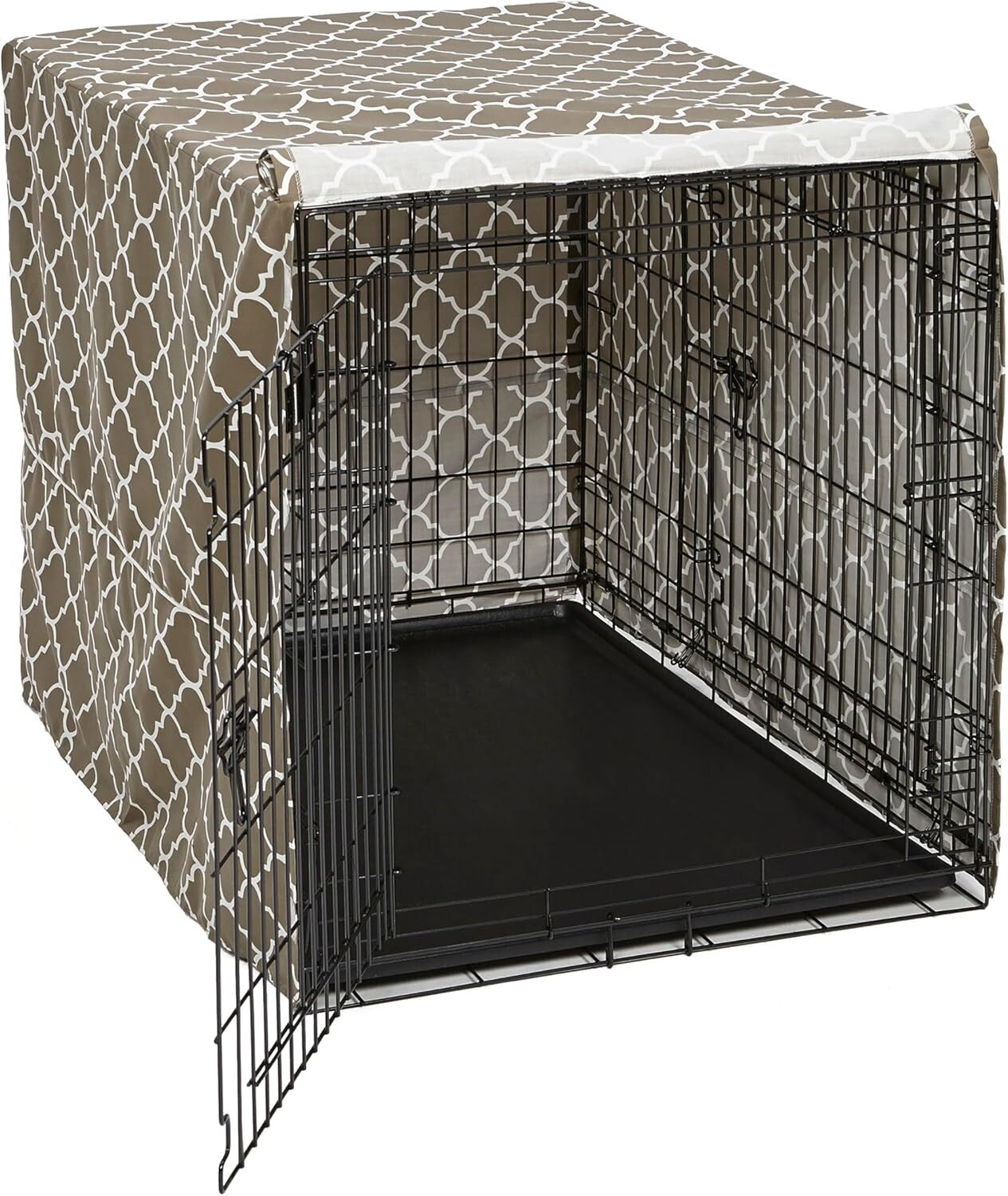 Versatile Dog Crate Cover for Large Breeds - Machine Washable & Lightweight