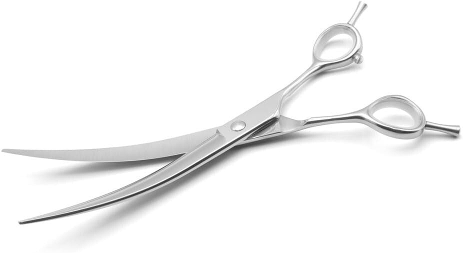 Ergonomic 4-Piece Grooming Shears Set with Convex Blades for Smooth Finishes