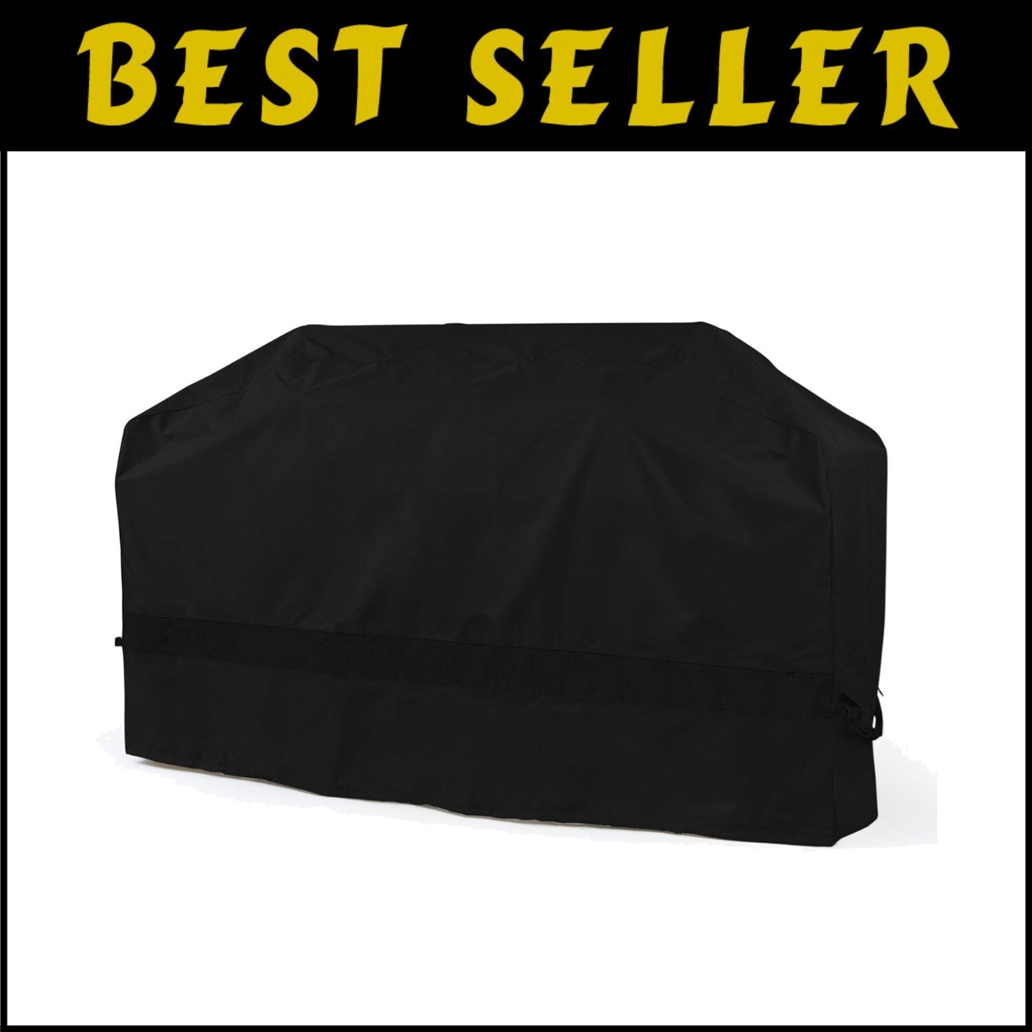 Elite 300D Black Polyester BBQ Cover - 98 Inch Weather Shield for Outdoor Grills