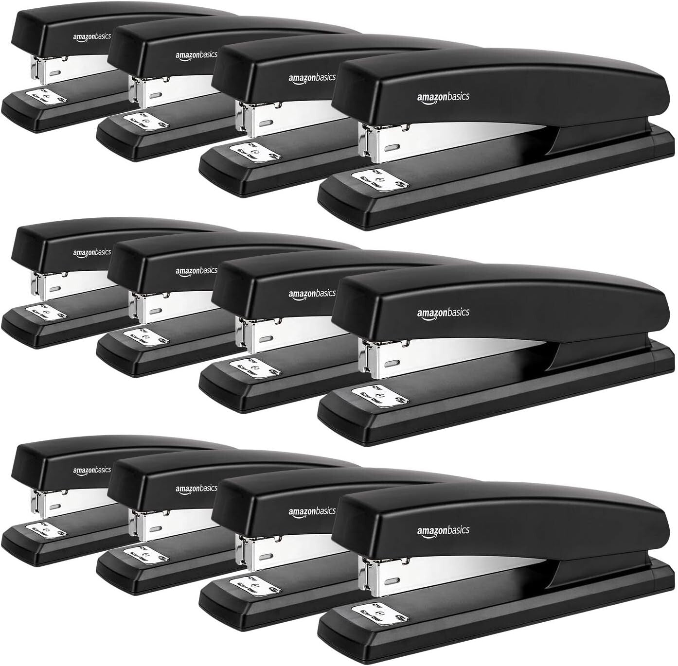 Durable Office Staplers - 25 Sheet Capacity with Non-Slip Base & 1000 Staples