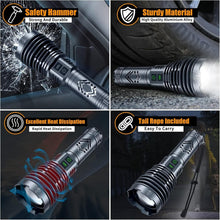Load image into Gallery viewer, High Lumens Waterproof Flashlight with USB Charging - 20H Runtime for Adventures