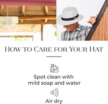 Load image into Gallery viewer, Men's Fairway Fedora - UPF 50+, Travel-Ready with Adjustable Fit &amp; Classic Style