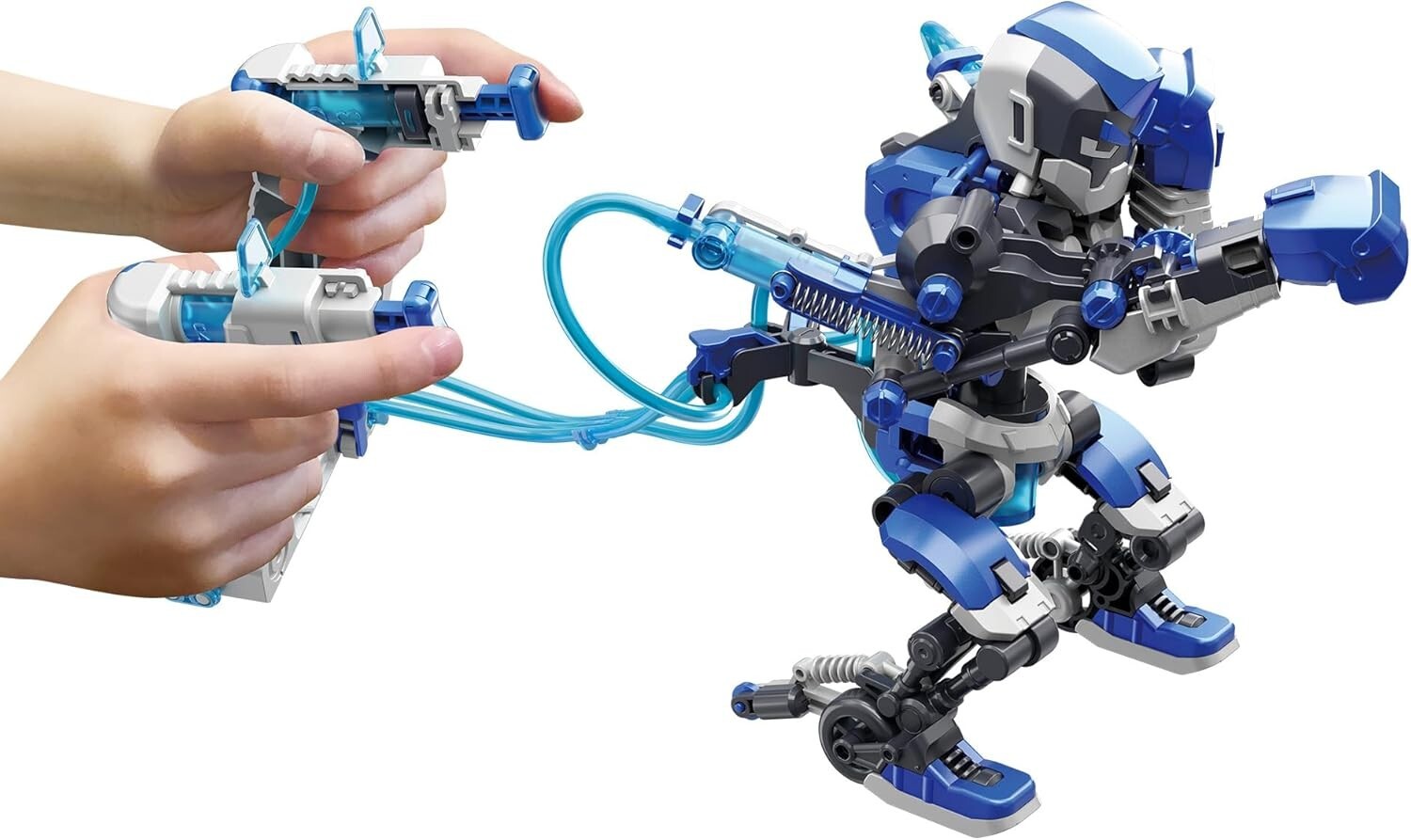 Dual Hydraulic Boxing Robots Build Kit - Score Points in This Fun STEM Challenge