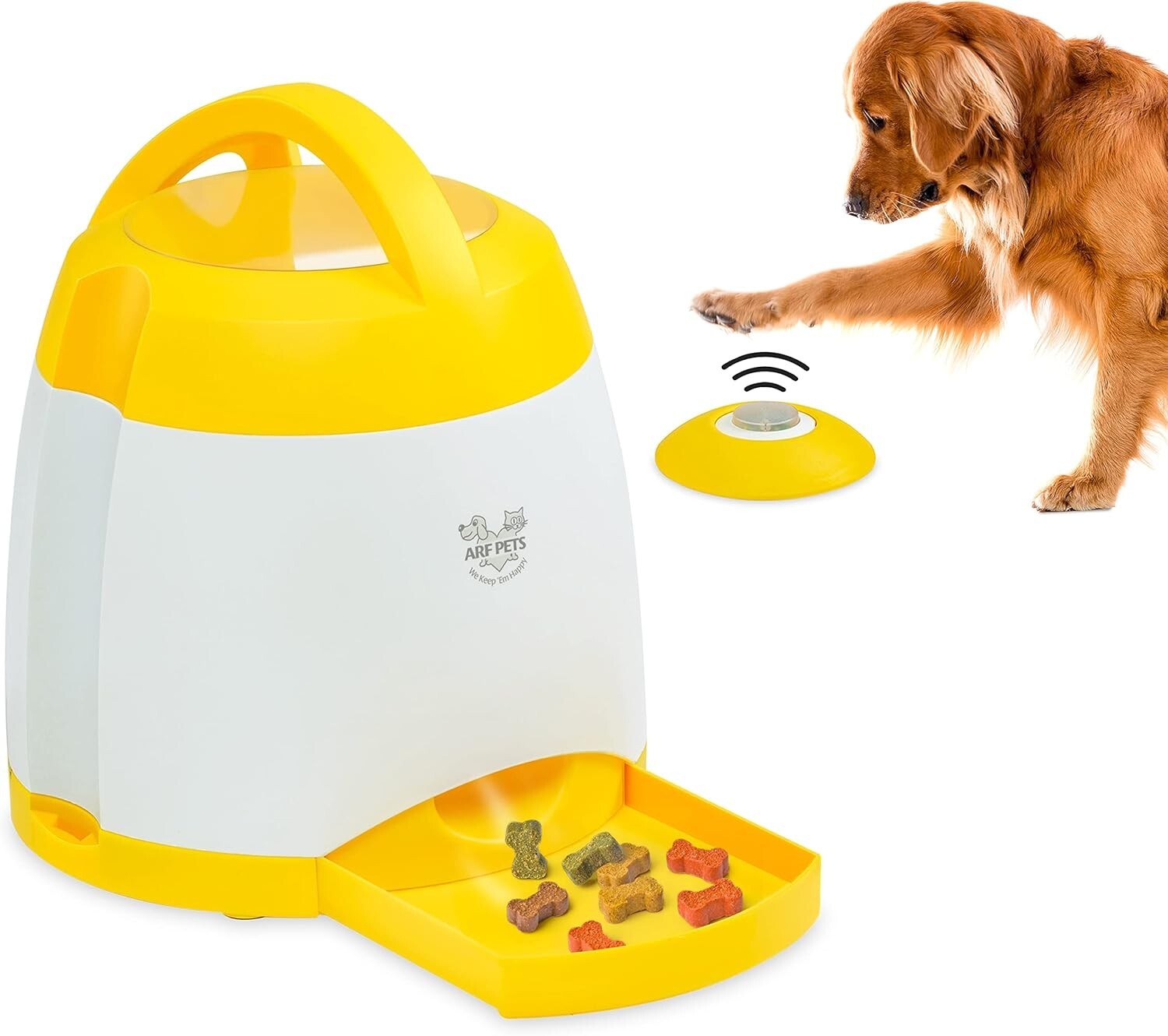 Interactive Dog Treat Dispenser with Remote - Engaging Memory Training Toy