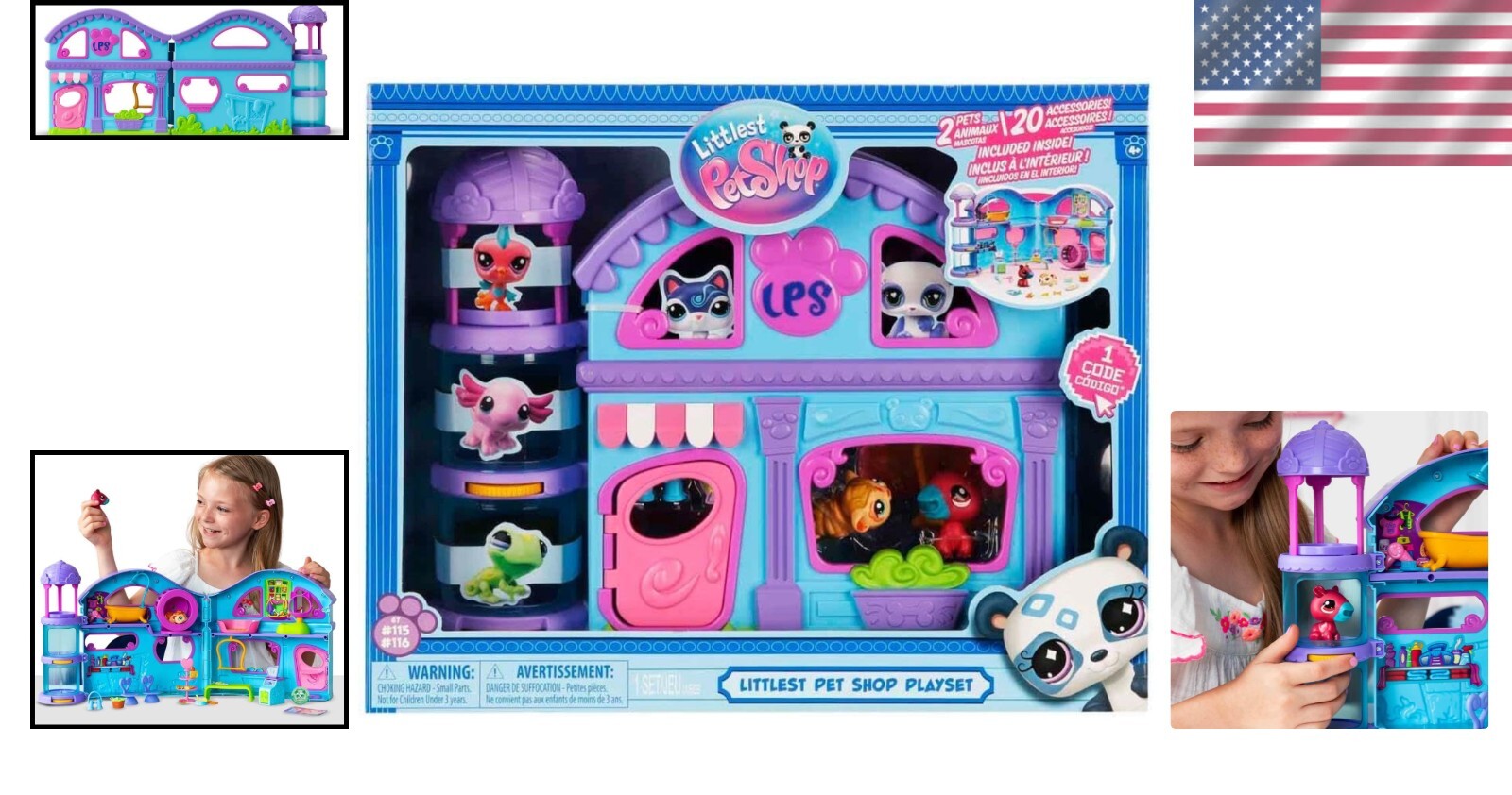 Ultimate LPS Playset: 2 Exclusive Pets, 20 Accessories & Virtual Play Experience