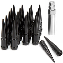 Load image into Gallery viewer, 12mmx1.5 Wheel Spike Lug Nuts – Durable Closed End Nuts with Socket Key