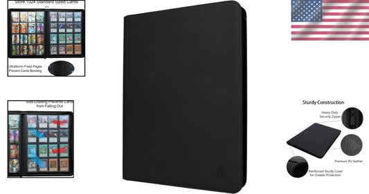 16 Pocket Trading Card Binder - Safe, Lightweight, and Stylish Collector's Album