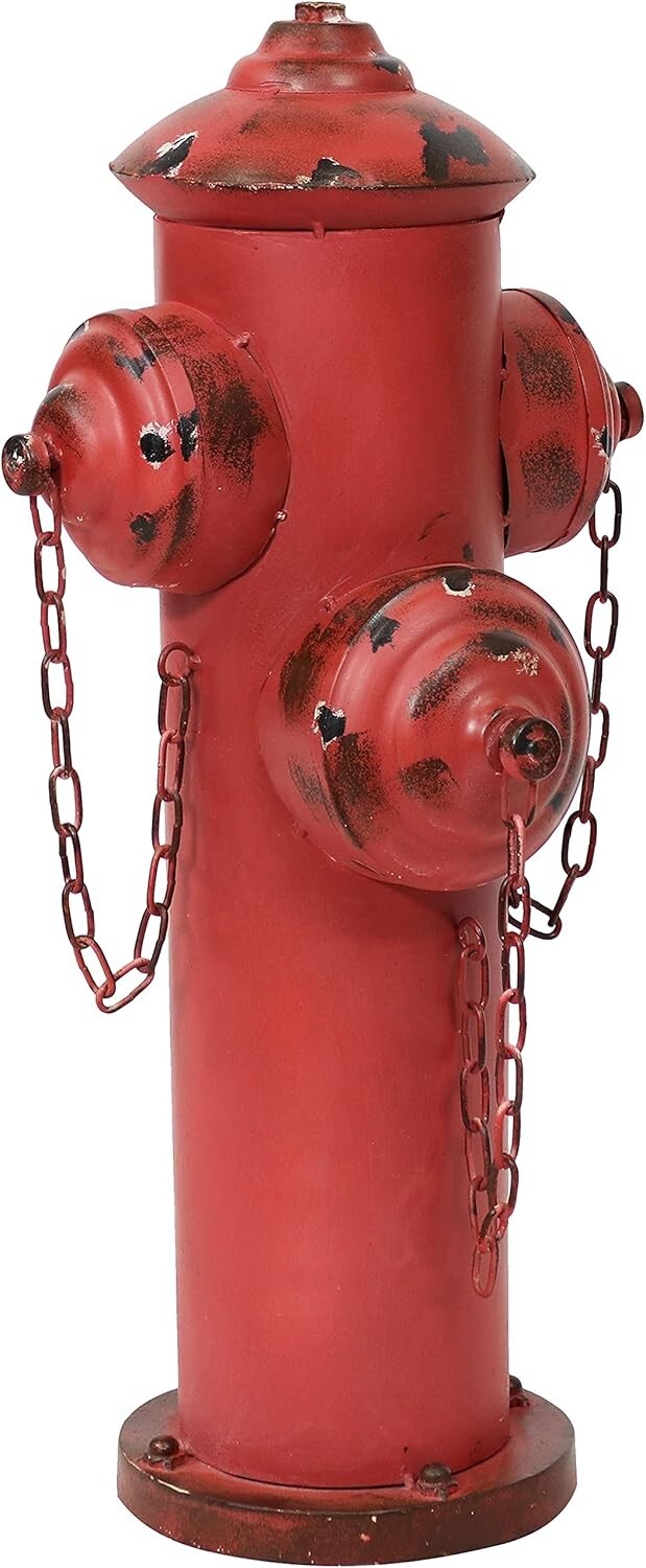 Charming Red Fire Hydrant Dog Pee Post - Outdoor Potty Training Solution