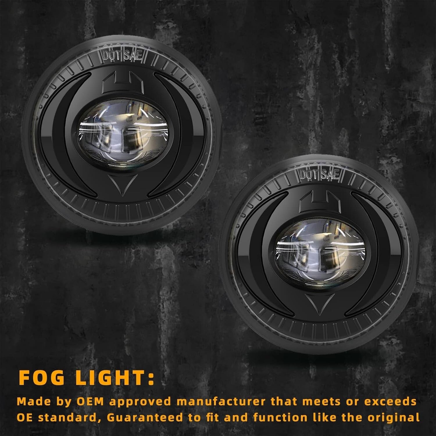 Durable Waterproof LED Fog Lights Set for Various Chevy & GMC Vehicles - 1 PCS