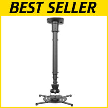 Load image into Gallery viewer, Heavy-Duty Full Motion Projector Mount with Adjustable Height for Home &amp; Office