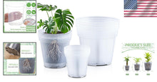 Load image into Gallery viewer, Versatile 12-Pack Clear Nursery Pots with Drainage for Indoor and Outdoor Plants