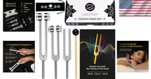 Load image into Gallery viewer, Travel-Friendly Healing Tuning Forks for Reiki &amp; Meditation - Complete Kit