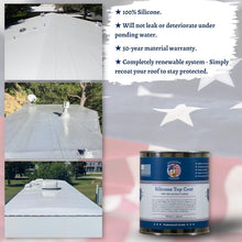 Load image into Gallery viewer, Easy Apply Silicone Roof Sealant - 1 Quart for All Roof Types, Made in USA