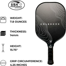 Load image into Gallery viewer, USA Pickleball Approved Paddle | Carbon Fiber &amp; Graphite for Ultimate Control
