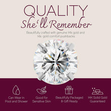 Load image into Gallery viewer, Versatile 2.5mm Cubic Zirconia and White Gold Studs - Gift-Ready Jewelry Box
