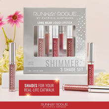 Load image into Gallery viewer, Glamorous Sunset Trio Mini Liquid Lipsticks - Soft Light, Day Rate, Film Noir