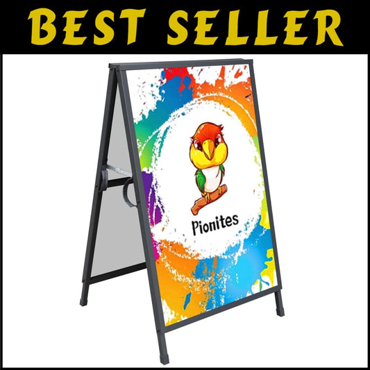 Heavy Duty A Frame Sandwich Board Sign Holder, 24x36 Inch - Double-Sided Display